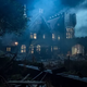 A spooky, spooky house.